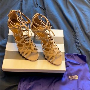 Aquazzura firenze suede sandals size 39